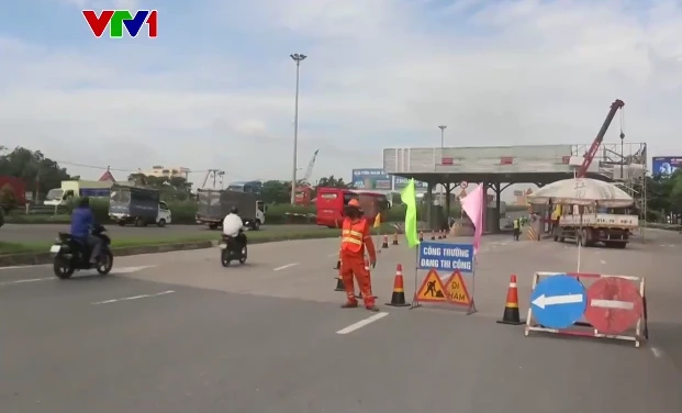 Tháo dỡ trạm thu phí cầu Đồng Nai Tháo dỡ trạm thu phí cầu Đồng Nai