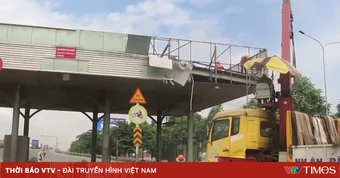 Tháo dỡ trạm thu phí cầu Đồng Nai