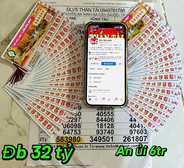 Thêm người trúng độc đắc 32 tỉ đồng xổ số miền Nam khi mua vé online Thêm người trúng độc đắc 32 tỉ đồng xổ số miền Nam khi mua vé online