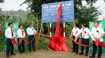 Thêm nhịp cầu nối yêu thương tại xã Kim Bình, tỉnh Tuyên Quang
