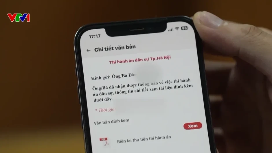 Theo dõi thi hành án dân sự trên nền tảng số