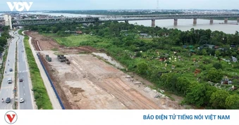 Thi công công viên sinh thái đầu tiên trên Trục đại lộ cảnh quan sông Hồng
