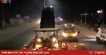 Thi công xuyên đêm, áp dụng công nghệ mới sửa chữa quốc lộ 51
