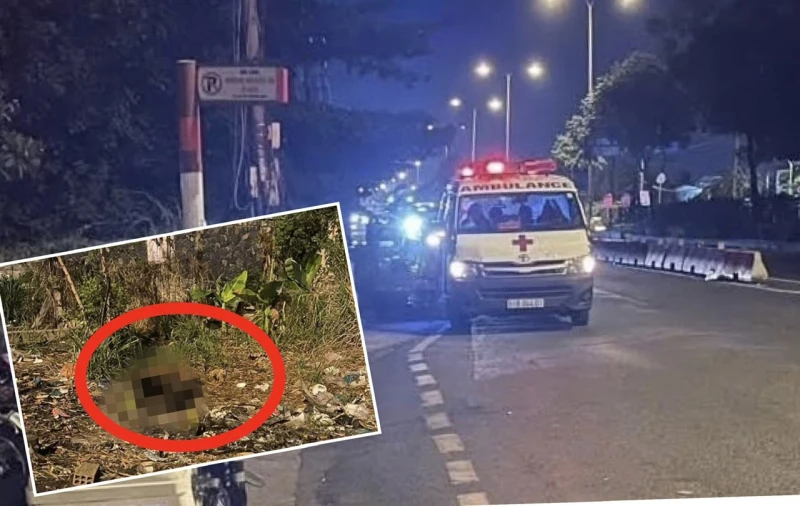 Thi thể người đàn ông cháy đen gần trạm xe buýt
