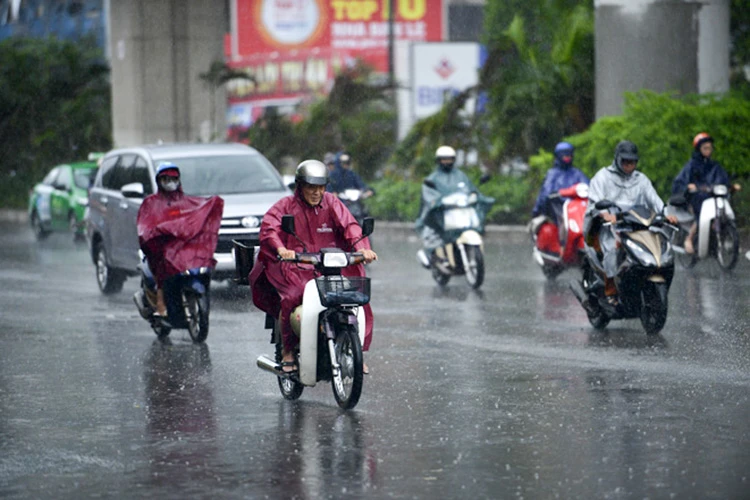Thời tiết ngày 22/4: Ảnh hưởng không khí lạnh, Bắc Bộ mưa dông diện rộng