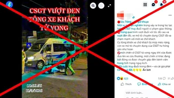 Thông tin cảnh sát giao thông Cần Thơ gây tai nạn là sai sự thật