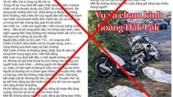 Thông tin tai nạn giao thông giữa xe mô-tô công vụ của Cảnh sát giao thông và xe khác khiến 2 người tử vong ở Đắk Lắk là sai sự thật