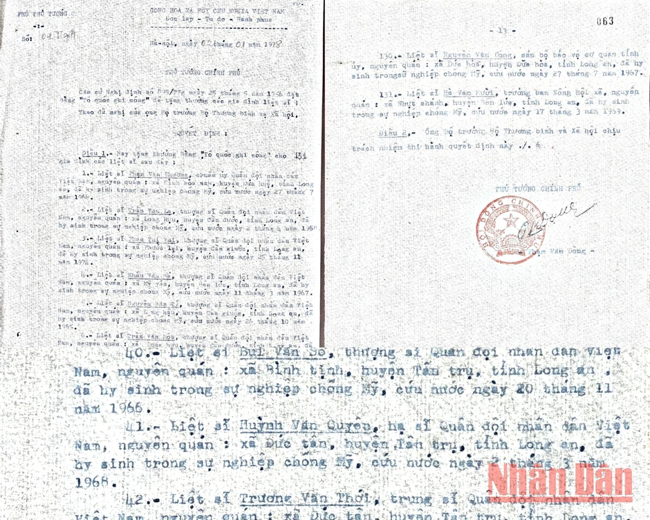 Thông tin về liệt sĩ Huỳnh Văn Quyên tại Trung tâm Lưu trữ quốc gia III Thông tin về liệt sĩ Huỳnh Văn Quyên tại Trung tâm Lưu trữ quốc gia III