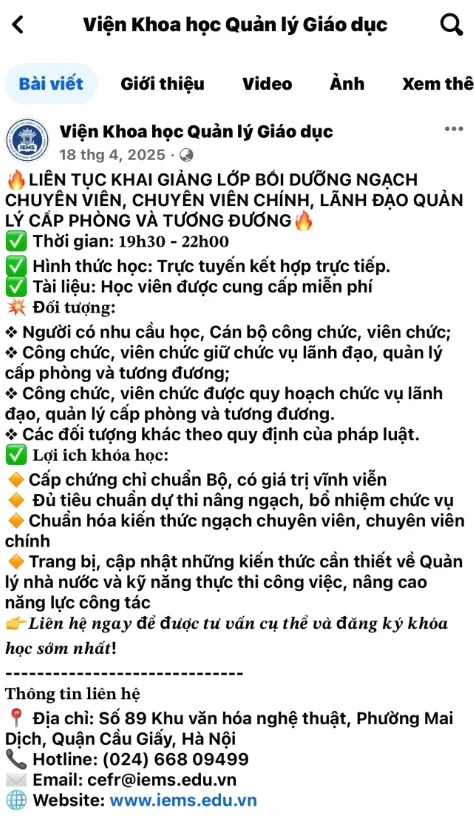 Thủ đoạn của Chủ tịch IEMS: Quảng cáo là tổ chức không lợi nhuận nhưng phải nộp 18 triệu để được cấp “chứng chỉ tiếng Anh chuẩn Bộ” Thủ đoạn của Chủ tịch IEMS: Quảng cáo là tổ chức không lợi nhuận nhưng phải nộp 18 triệu để được cấp “chứng chỉ tiếng Anh chuẩn Bộ”