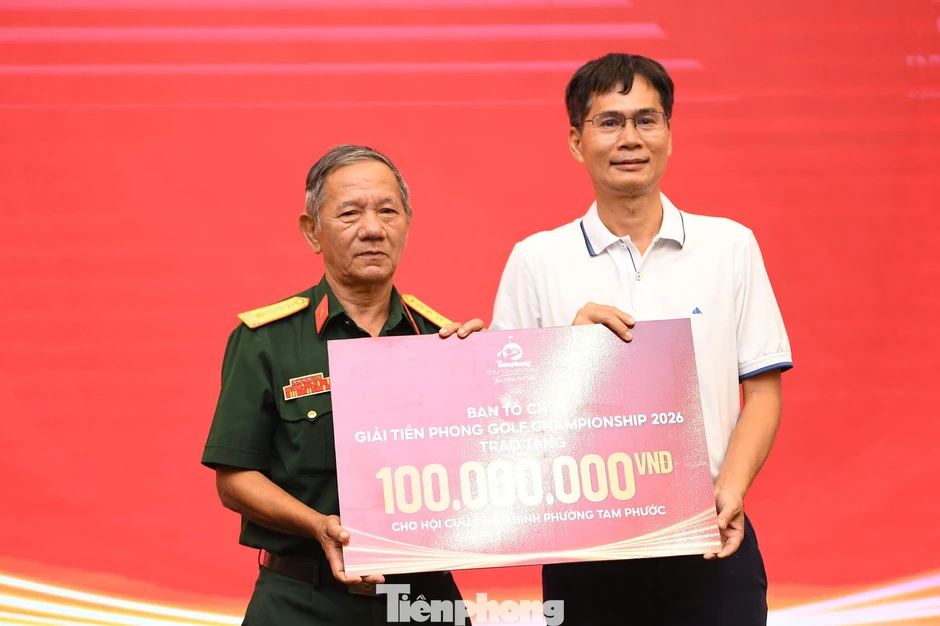 Tiền Phong Golf Championship - Non sông một dải huy động được 670 triệu đồng tri ân người khó khăn, cựu chiến binh Tiền Phong Golf Championship - Non sông một dải huy động được 670 triệu đồng tri ân người khó khăn, cựu chiến binh
