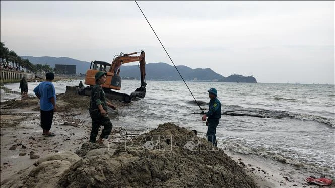 Tiêu hủy các vật liệu nổ thu được khi trục vớt xe tăng ở Gia Lai Tiêu hủy các vật liệu nổ thu được khi trục vớt xe tăng ở Gia Lai
