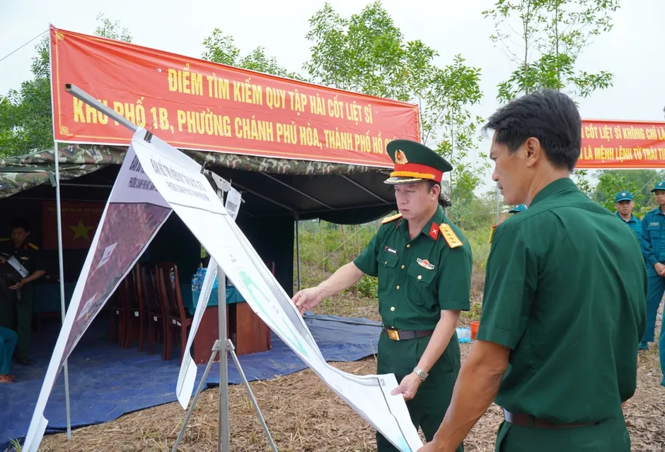 Tìm kiếm, quy tập hài cốt liệt sĩ tại Suối Bông Trang Tìm kiếm, quy tập hài cốt liệt sĩ tại Suối Bông Trang