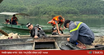 Tìm thấy thi thể hai nạn nhân trong vụ lật thuyền trên hồ thủy điện Chiêm Hoá (Tuyên Quang)