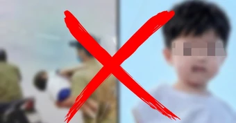Tin 'hai người lạ bế đứa trẻ lên xe chở đi' là sai sự thật!