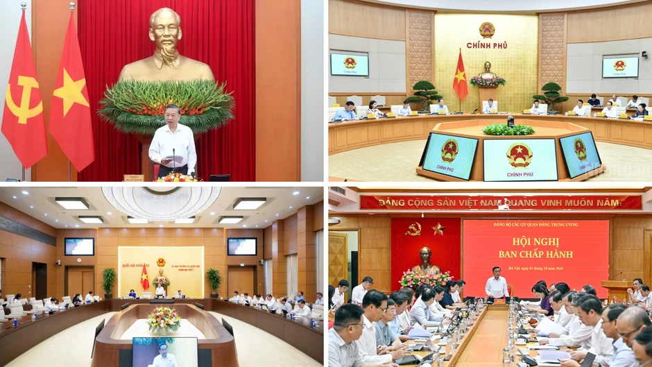 Tin nổi bật ngày 1/10: Tổng Bí thư, Chủ tịch nước làm việc với Ban Chính sách, chiến lược Trung ương; Thủ tướng chủ trì Hội nghị thực hiện công tác đánh giá, xếp loại cán bộ Tin nổi bật ngày 1/10: Tổng Bí thư, Chủ tịch nước làm việc với Ban Chính sách, chiến lược Trung ương; Thủ tướng chủ trì Hội nghị thực hiện công tác đánh giá, xếp loại cán bộ