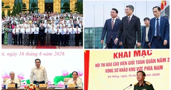Tin nổi bật ngày 16/6: Tổng Bí thư, Chủ tịch nước Tô Lâm gặp mặt 101 nhà báo tiêu biểu; Thủ tướng lên đường tham dự Hội nghị Cấp cao Kỷ niệm 35 năm quan hệ ASEAN-Nga