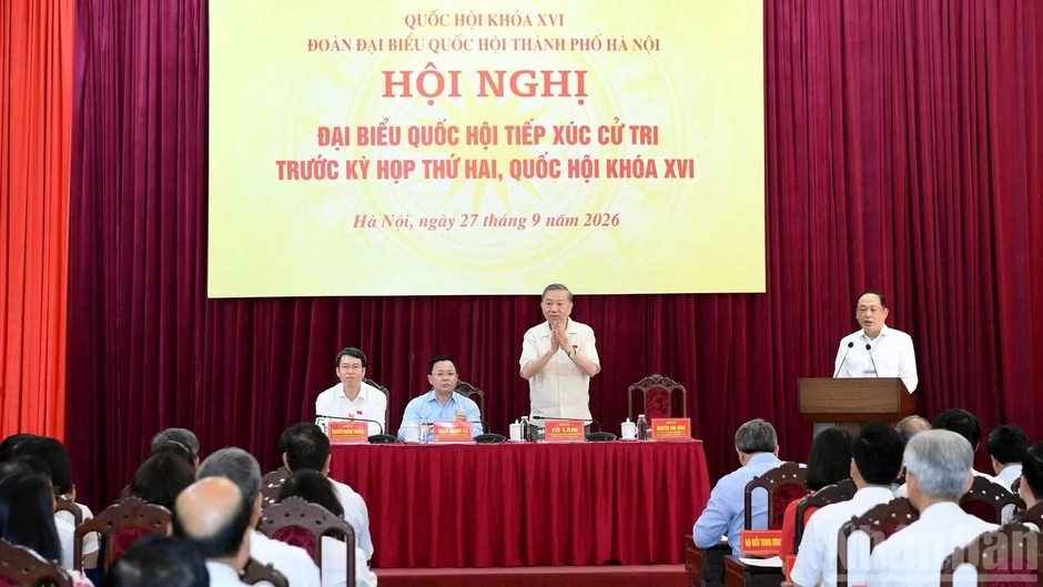 Tin nổi bật ngày 27/9: Tổng Bí thư, Chủ tịch nước tiếp xúc cử tri thành phố Hà Nội; Ngày mai, khai mạc Hội nghị đại biểu Quốc hội hoạt động chuyên trách Tin nổi bật ngày 27/9: Tổng Bí thư, Chủ tịch nước tiếp xúc cử tri thành phố Hà Nội; Ngày mai, khai mạc Hội nghị đại biểu Quốc hội hoạt động chuyên trách