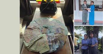 Tổ tàu SE9 trao trả gần 90 triệu đồng hành khách bỏ quên