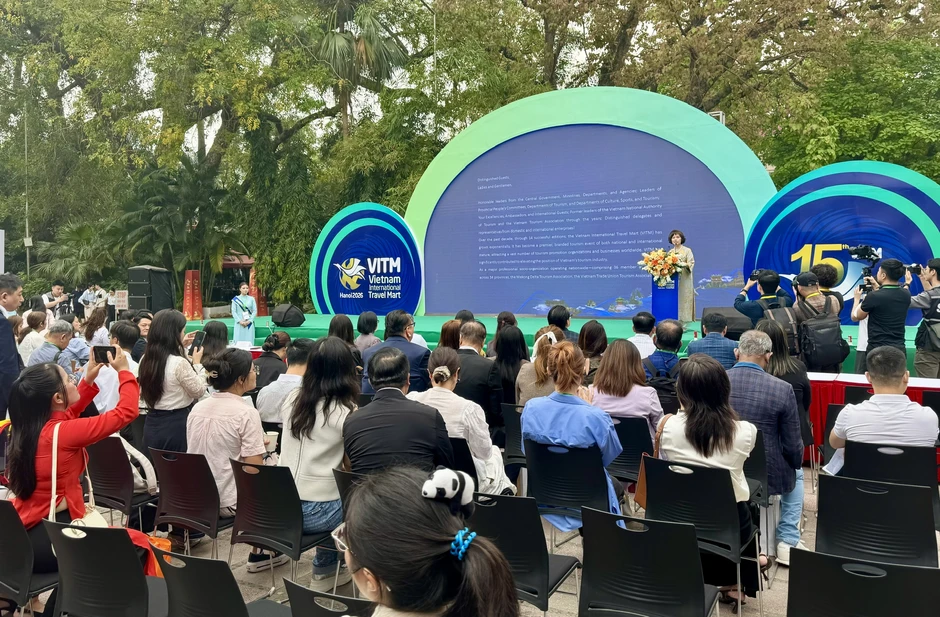 Toàn cảnh không gian rực rỡ và sôi động tại VITM Hà Nội 2026 Toàn cảnh không gian rực rỡ và sôi động tại VITM Hà Nội 2026