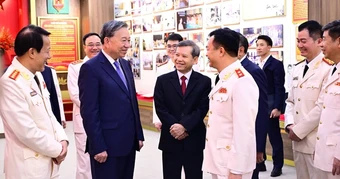 Tổng Bí thư Tô Lâm thăm và chúc Tết cán bộ, chiến sĩ Cục An ninh điều tra Bộ Công an