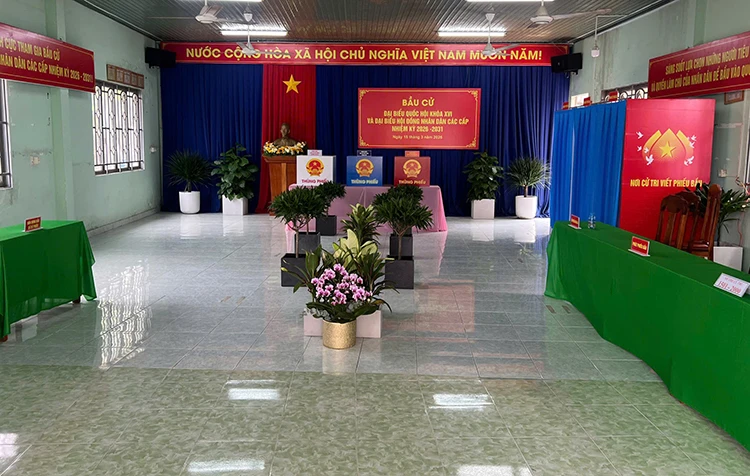 TP Hồ Chí Minh: Phường Phú An bố trí 27 điểm bỏ phiếu phục vụ hơn 35.000 cử tri TP Hồ Chí Minh: Phường Phú An bố trí 27 điểm bỏ phiếu phục vụ hơn 35.000 cử tri