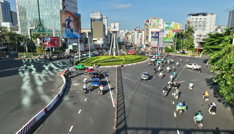 TP Hồ Chí Minh thí điểm phương án lưu thông mới tại vòng xoay Điện Biên Phủ TP Hồ Chí Minh thí điểm phương án lưu thông mới tại vòng xoay Điện Biên Phủ