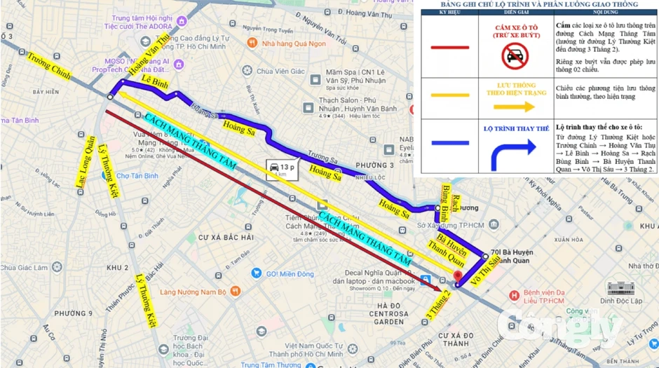 TP.HCM cấm ô tô lưu thông đoạn đường phục vụ thi công metro số 2 TP.HCM cấm ô tô lưu thông đoạn đường phục vụ thi công metro số 2