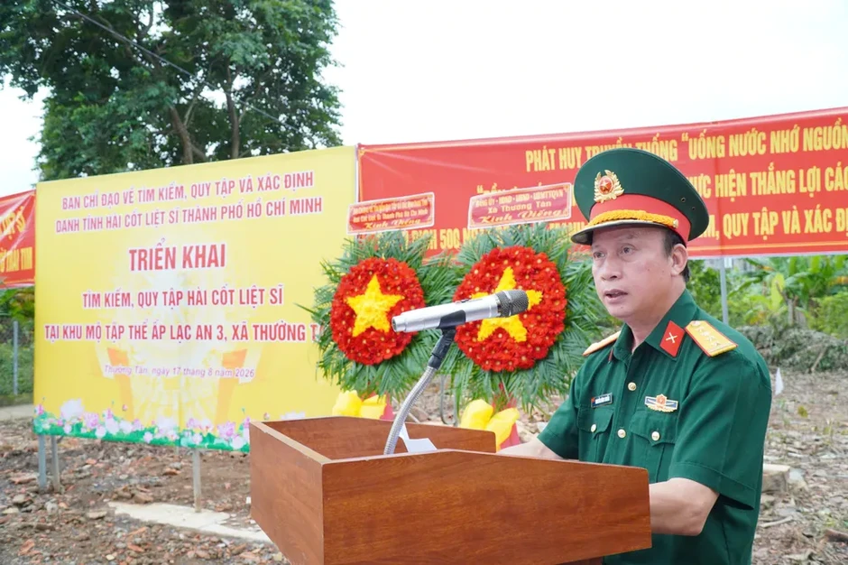 TPHCM triển khai tìm kiếm, quy tập hài cốt liệt sĩ tại xã Thường Tân TPHCM triển khai tìm kiếm, quy tập hài cốt liệt sĩ tại xã Thường Tân