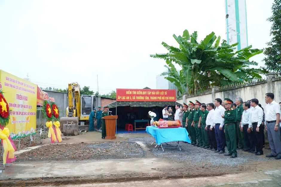 TPHCM triển khai tìm kiếm, quy tập hài cốt liệt sĩ tại xã Thường Tân TPHCM triển khai tìm kiếm, quy tập hài cốt liệt sĩ tại xã Thường Tân