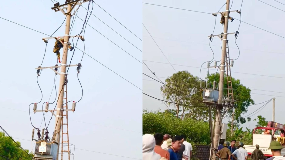 Trèo lên cột điện bắt chim, nam thanh niên bị giật tử vong
