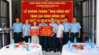 Trung đoàn 929 khánh thành và bàn giao 2 căn nhà đồng đội