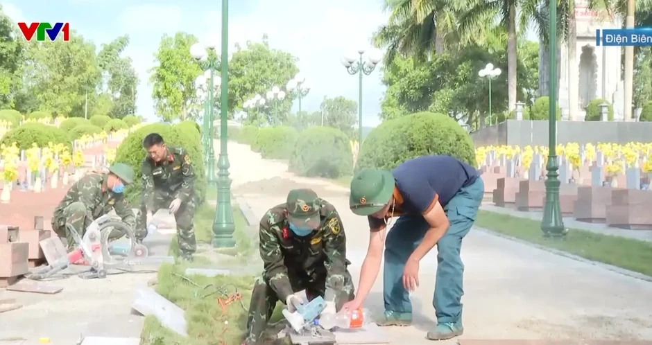 Trung tá quân đội sáng chế máy mòi đá góp phần đẩy nhanh tiến độ hoàn nguyên mộ liệt sĩ