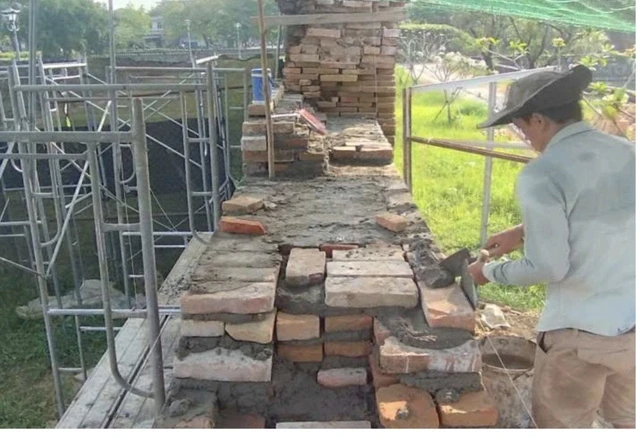 Trùng tu đoạn Hoàng thành Huế: Màu sắc thí điểm nhìn đã bớt "đau con mắt" Trùng tu đoạn Hoàng thành Huế: Màu sắc thí điểm nhìn đã bớt "đau con mắt"