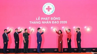 Trung ương Hội Chữ thập đỏ Việt Nam phát động Tháng Nhân đạo năm 2026
