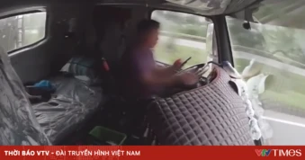 Từ tin báo đường dây nóng, xử lý tài xế xe đầu kéo dùng điện thoại khi lái xe