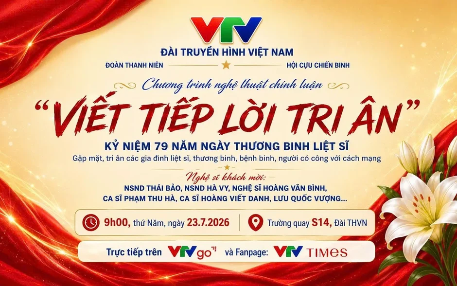 Tuổi trẻ VTV lan tỏa truyền thống "Uống nước nhớ nguồn" qua chương trình "Viết tiếp lời tri ân" Tuổi trẻ VTV lan tỏa truyền thống "Uống nước nhớ nguồn" qua chương trình "Viết tiếp lời tri ân"