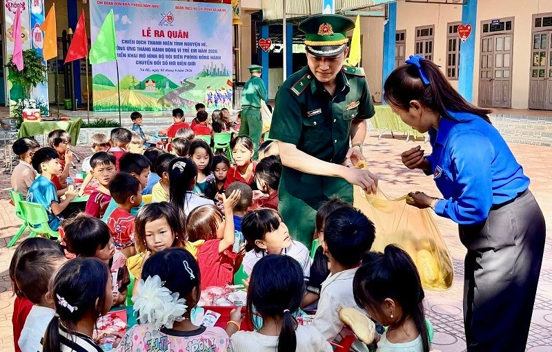 Tuổi trẻ xã biên giới Nà Hỳ ra quân Chiến dịch Thanh niên tình nguyện hè năm 2026 Tuổi trẻ xã biên giới Nà Hỳ ra quân Chiến dịch Thanh niên tình nguyện hè năm 2026