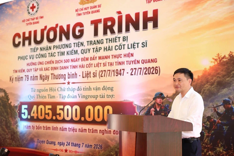 Tuyên Quang tiếp nhận hơn 5,4 tỷ đồng hỗ trợ công tác tìm kiếm hài cốt liệt sĩ Tuyên Quang tiếp nhận hơn 5,4 tỷ đồng hỗ trợ công tác tìm kiếm hài cốt liệt sĩ