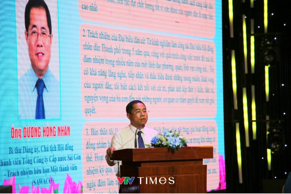 Ứng viên ĐBQH, HĐND TP Hồ Chí Minh đề xuất giải pháp bảo đảm an ninh nguồn nước và năng lượng Ứng viên ĐBQH, HĐND TP Hồ Chí Minh đề xuất giải pháp bảo đảm an ninh nguồn nước và năng lượng