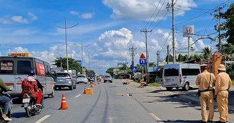Va chạm liên hoàn trên đường dẫn cao tốc, cụ ông tử vong
