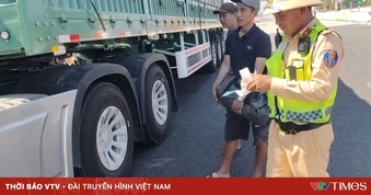 Vi phạm nhiều lỗi trên cao tốc, tài xế và chủ xe đầu kéo bị phạt hơn 100 triệu đồng