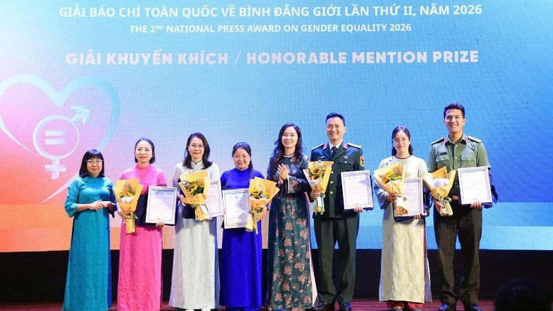 Vinh danh 24 tác phẩm xuất sắc đoạt giải Báo chí toàn quốc về Bình đẳng giới lần thứ II, năm 2026 Vinh danh 24 tác phẩm xuất sắc đoạt giải Báo chí toàn quốc về Bình đẳng giới lần thứ II, năm 2026