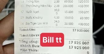 Vụ hóa đơn bữa ăn 18 triệu đồng ở Sầm Sơn: Người đăng bill bất ngờ vì bỗng nổi tiếng