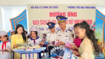Vùng Cảnh sát biển 2 hưởng ứng Ngày Sách và Văn hóa đọc Việt Nam năm 2026