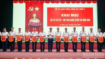 Vùng Cảnh sát biển 2 khai mạc “Hội thi tàu tốt-Hội thao huấn luyện tàu” năm 2026