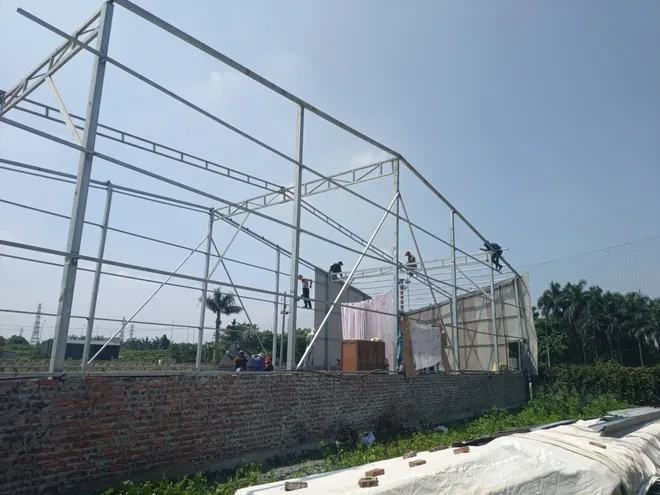 Xã Sơn Đồng, TP Hà Nội cưỡng chế 12 công trình vi phạm đất nông nghiệp