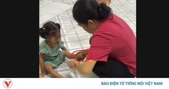 Xác minh làm rõ video bảo mẫu đánh, bắn dây thun vào chân trẻ mầm non ở TP.HCM