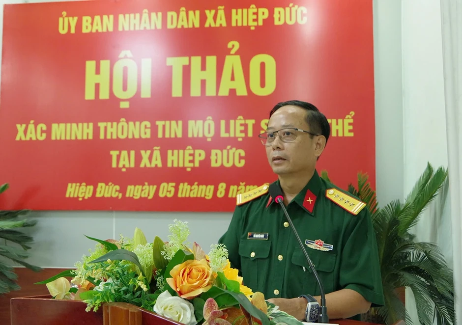 Xác minh thông tin 17 hài cốt nghi là mộ liệt sĩ tập thể tại xã Hiệp Đức