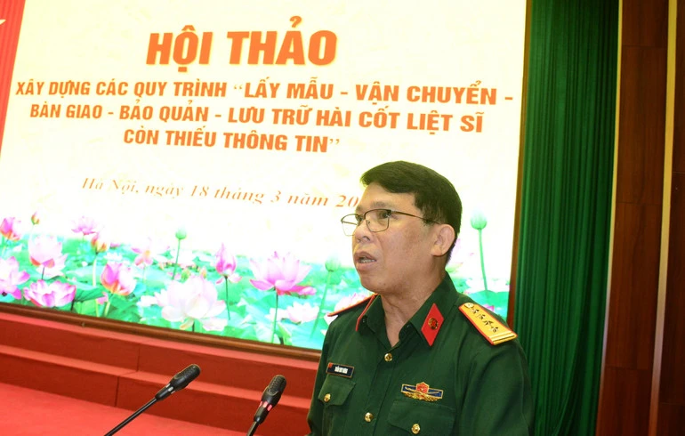 Xây dựng quy trình lấy mẫu, vận chuyển, bàn giao, lưu trữ hài cốt liệt sĩ còn thiếu thông tin Xây dựng quy trình lấy mẫu, vận chuyển, bàn giao, lưu trữ hài cốt liệt sĩ còn thiếu thông tin