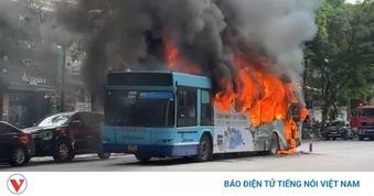 Xe buýt bốc cháy dữ dội trên phố Lý Thường Kiệt có lộ trình tuyến như thế nào?